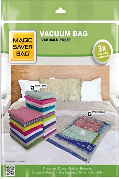 Magic Saver Bag 14'lü Vakumlu Poşet Seti (4 L + 4 Xl + 4 Xxl + 2 Jumbo)
