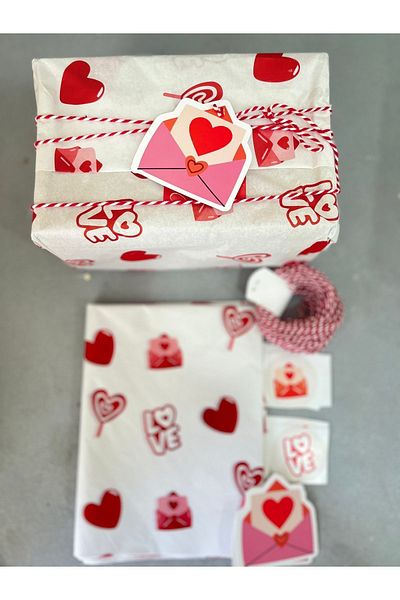 Meyofficial Heart model 2 packing kit (pelur card stickers and binding rope)
