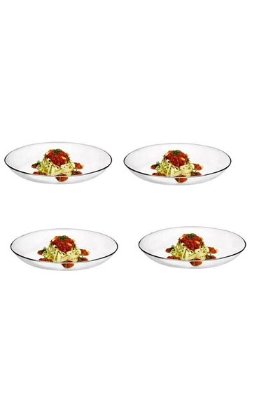 Paşabahçe 10359 4 Piece Invitation Oval Serving Boat Plate 29 Cm. fma05201