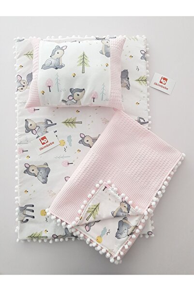 ib ilkimbebe طقم حفاضات أطفال مع بطانية - وسادة، موسلين، وسادة أطفال، حديثي ا...