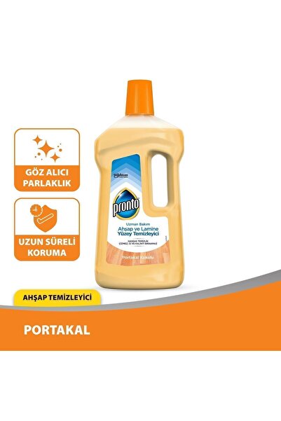 Pronto Ahşap Yüzey Temizleyici, Portakal, 750ml