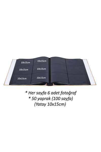 Nobbystar 10x15cm Μεγάλο άλμπουμ φωτογραφιών με μοτίβο χάρτη 600