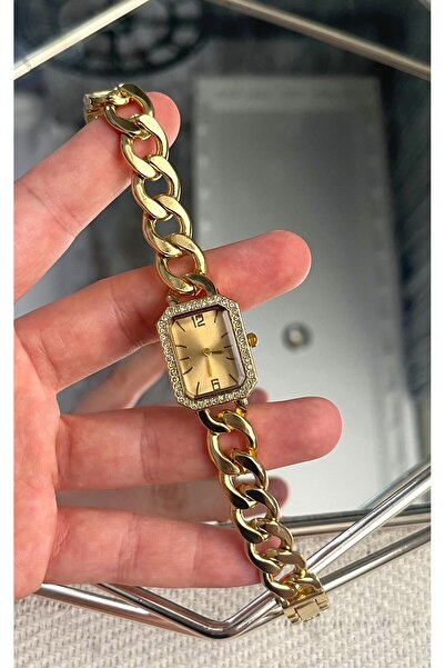 CLUPPOLOON ساعة يد نسائية موديل سلسلة مربعة