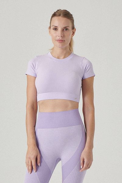 Jerf Captiva Soft Textured & Flexible Crop Top Purple