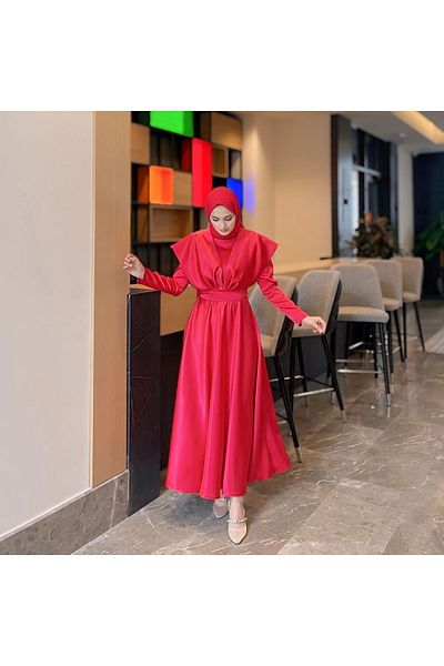 MOOLİSA Red Ressa Evening Dress