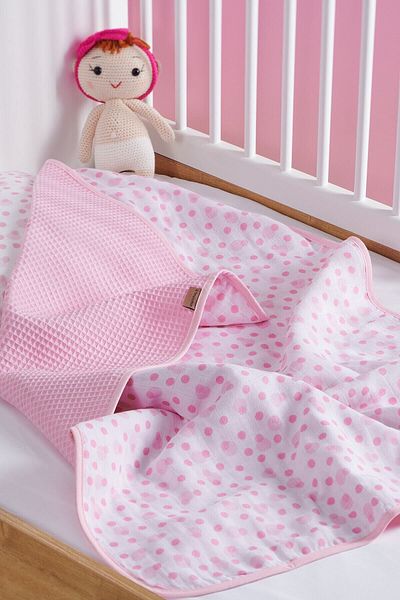 forumcotton Baby Musselin Rosa Pique