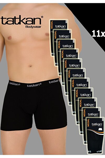 TATKAN BODYWEAR Tatkan 11'li Erkek Penye Modal Boxershort