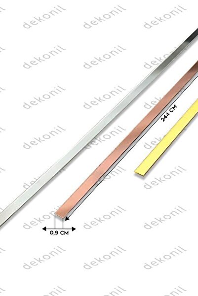 Dekonil Mdf Lambri Aynası - Kendinden Yapışkanlı Şerit Pleksi Ayna 0,9cm*244cm (5 ADET) Gümüş