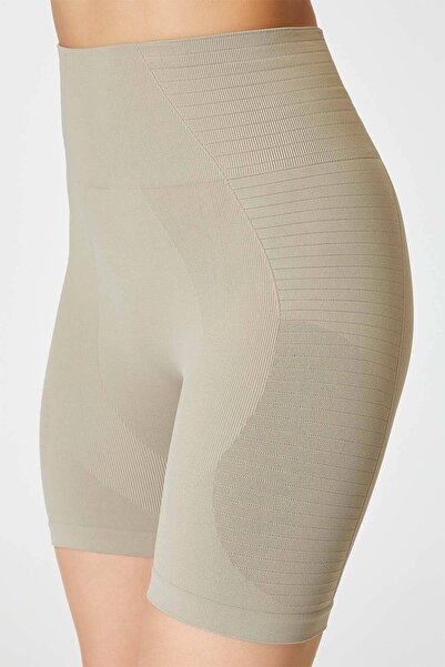 Jerf Gela Şekillendirici Sport Biker Tayt Haki