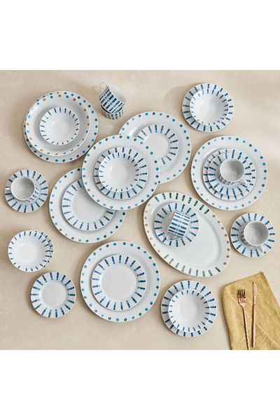 Home Box Dot Island 32-Piece Dinner Set