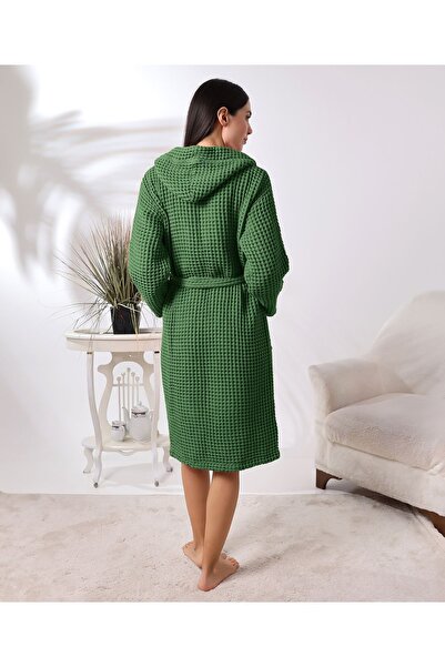 destinyhometex رداء حمام وافل من القطن العضوي 100% بغطاء للرأس للجنسين باللون...