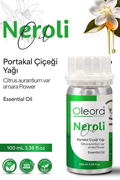 Oleora Portakal Çiçeği Yağı, Saf Seyreltilmemiş, Uçucu Yağ. (neroli Oil )undiluted, Pure 100 ml