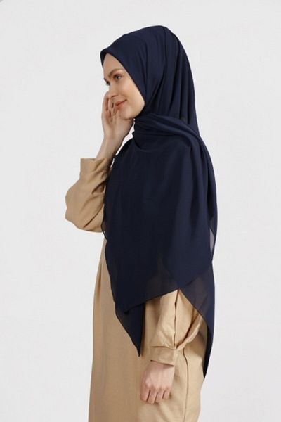 Differenza Σάλι Navy Blue Crepe