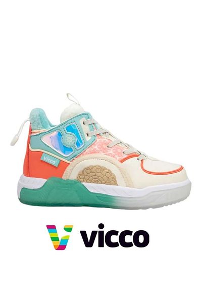 Vicco Παιδικές καθημερινές μπότες με ορθοπεδική σόλα με μοτίβο ολογράμματος - Γούνα εσωτερικά