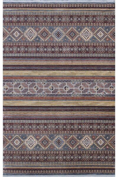 Artemis Halı Artemis Halı Bella 06476E Lacivert Terra Bohem Retro Tarz İpek Halı