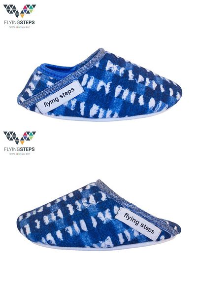 Flyingsteps Αγόρι Babter με στάμπα αντιολισθητική σόλα Σχολικό νηπιαγωγείο Παπούτσια για το σπίτι Παντόφλες Παντόφλες