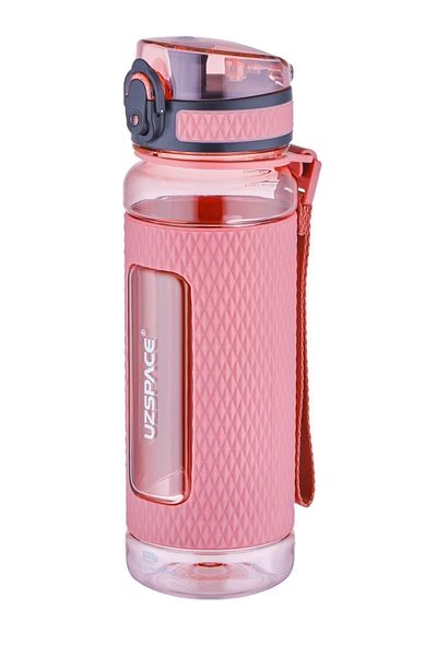 Uzspace 520ml Tritan Water Bottle Silicone Protected Non-Slip Body