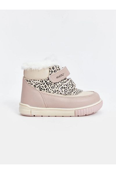 LC Waikiki LCW STEPS Baby Girl Μπεζ μπότες Velcro με σχέδια