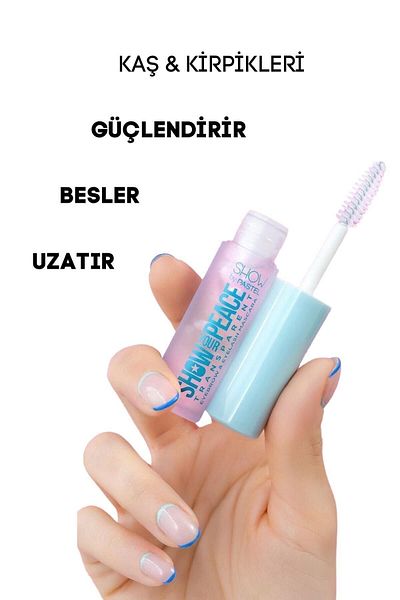Pastel Transparent Eyebrow and Wrinkled Mascara Show
