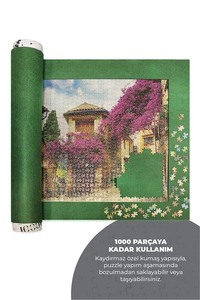 Neverland 2 Products - 1000 Pieces Puzzle Carpet and Adhesive - Perfect Solution Money