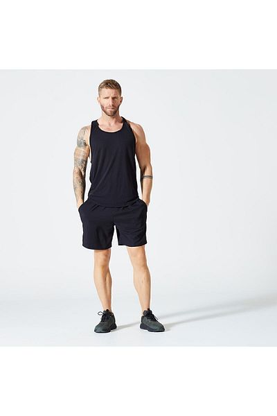 Decathlon Men's Black Stringer Athlete Tank - Muscle Building
