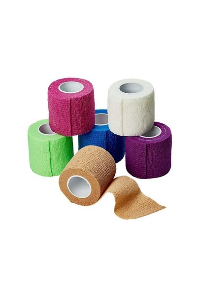 BiaTape Red Coban Bandage - 7.5cmx4.5m Adhesive
