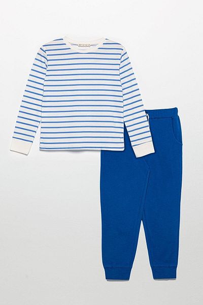 for you kids Crew Neck Long Sleeve Saks Top and Bottom Set