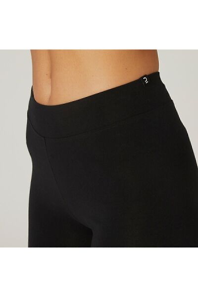 Decathlon Domyos Kadın Siyah Spor Şort (bisikletçi Taytı) 500 - Fitness Kardiyo