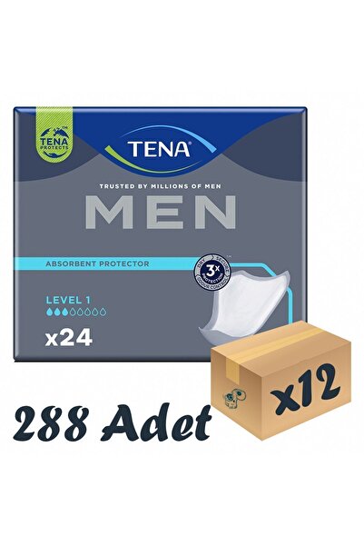 TENA Men Level-1 Erkek Mesane Pedi 3 Damla 24'lü 12 Paket 288 Adet