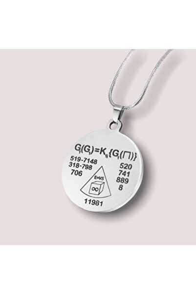 Kolye Para Tılsım Kolyesi - Gümüş Renk