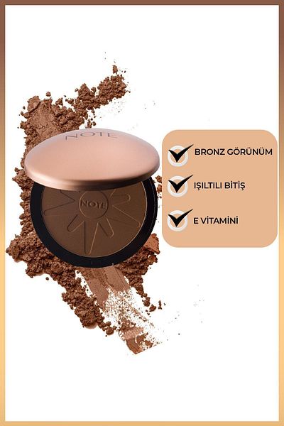 NOTE Dark Beige Bronzing Powder - 30 Grambar Proof Powder