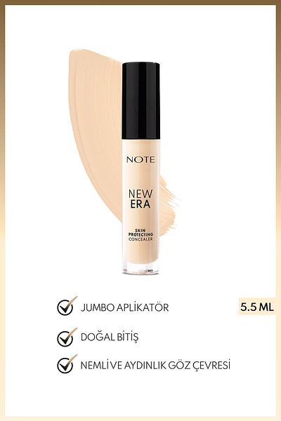 NOTE New Era Skin Protecting Concealer - Moist and Finished Under-Eye Concealer, 20 Light Beige
