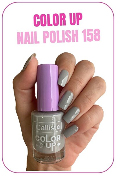 Callista Color Up Nail Polish Oje 158 Icy Mansion- Gri