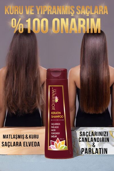 LOVEX Hair Cold Warrior ® Nano Keratin Botox Yıpranmış Saçlara Keratinli Brezilya Fönü Şaç Bakımı Şampuanı