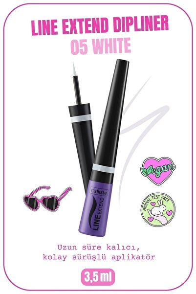 Callista Line Extend Dipliner Uzun Süre Kalıcı - 05 White - Beyaz