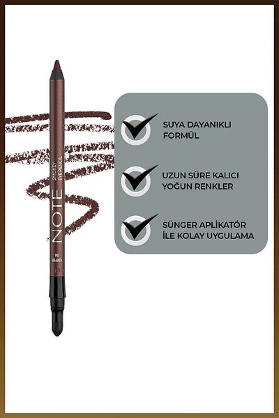 NOTE Water Resistant Smokey Eye Pencil - 04 Copper Eye Pencil with Applicator