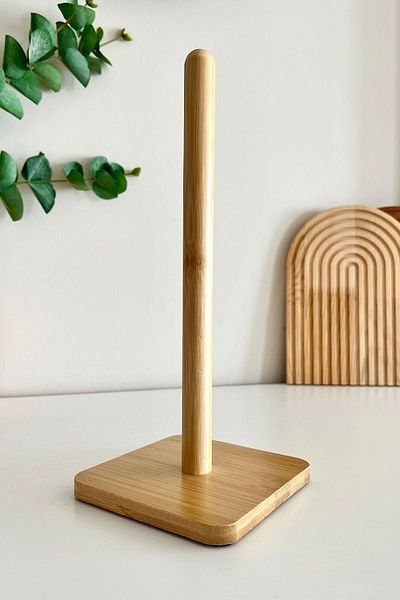 MİS KİTCHEN Bamboo Napkin Holder Towel Holder Square