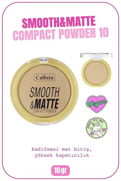 Callista Matte Look Compact Powder 10 Natural Green