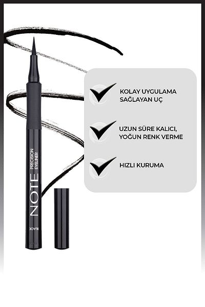 NOTE Black Precision Pen Liquid Eyeliner - Felt Tip
