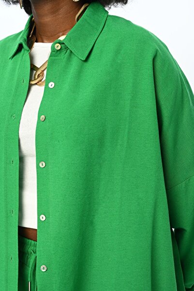 Orfeo Negro Women's Oversize Solid Color Shirt