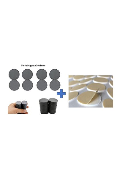 Hdg Dekorasyon 100 Adet Köpük Yapışkanlı Büyük Mıknatıs Dekoratif Buzdolabı M...