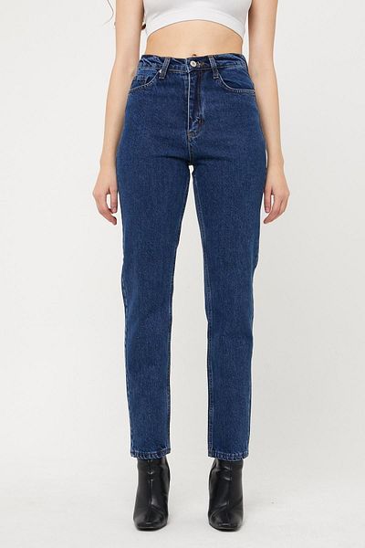 XRAY JEANS Pantaloni de blugi albaștri pentru femei Mom cu talie înaltă