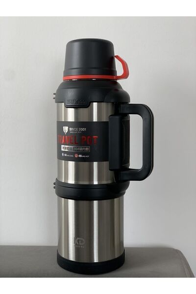 VACUUM Termos 4 Litre Kamp Aile Boy Çelik