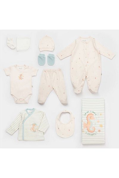 Biorganic Save The Seahorse 10-Piece Hospital Discharge Set 63233