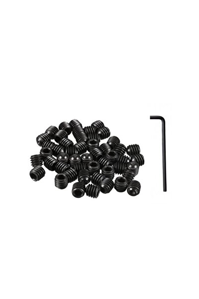 k karaaliler M6x6 mm Setskur Vida10'lu Kapı Kolu Vidası Alyan Hediyeli