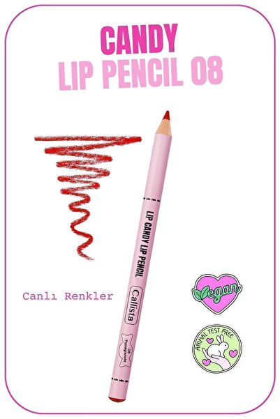 Callista قلم تحديد الشفاه ليب كاندي 08 رمان - أحمر