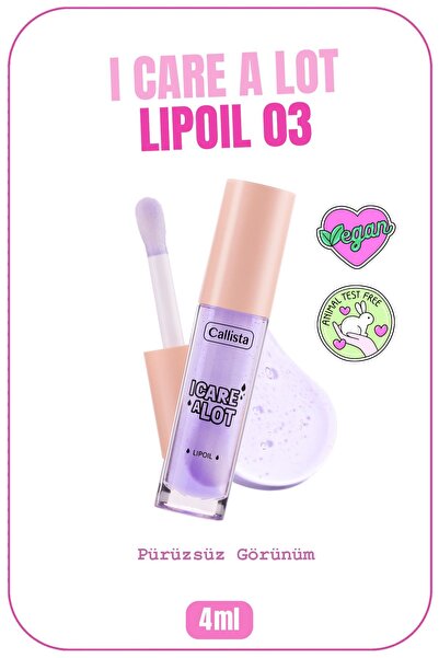 Callista I Care A Lot Lip Oil Nemlendirici Dudak Yağı - 03 Berry