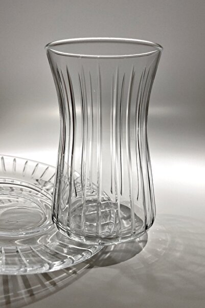 Paşabahçe Heybeli 6 Kişilik 12 Parça Çay Seti 160cc 42361 Çizgi Model