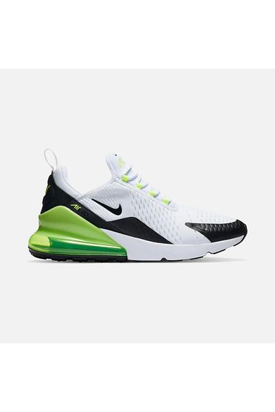 Nike Air Max 270 - White and Black Volt DC0957 100 Model Sneaker