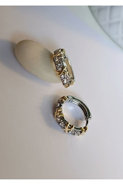 LA GRAINE Zirkon Taşlı Model Kararmaz Küpe